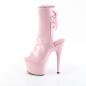 Preview: ADORE-1018 Pleaser High-Heels Plateaustiefeletten babypink Lack Fersen- Zehenoffen