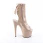 Preview: ADORE-1018 Pleaser high heels platform open toe ankle boot cream patent