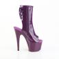 Preview: ADORE-1018 Pleaser high heels platform open toe ankle boot purple patent