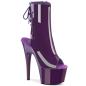 Preview: ADORE-1018 Pleaser high heels platform open toe ankle boot purple patent