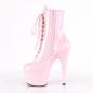 Preview: Sale ADORE-1020 Pleaser high heels platform lace-up ankle boot baby pink patent 43