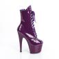 Preview: Sale ADORE-1020 Pleaser high heels platform lace-up ankle boot purple patent 39