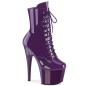 Preview: Sale ADORE-1020 Pleaser high heels platform lace-up ankle boot purple patent 39