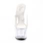 Preview: Sale ADORE-701 Pleaser High-Heels Plateaupantoletten transparent durchsichtig 36