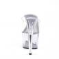 Preview: Sale ADORE-701 Pleaser High-Heels Plateaupantoletten transparent durchsichtig 36