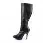 Preview: Sale ARENA-208 Funtasma Damen High Heels kniehohe Stiefel schwarz Lederoptik 36