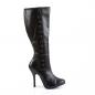 Preview: Sale ARENA-208 Funtasma Damen High Heels kniehohe Stiefel schwarz Lederoptik 36