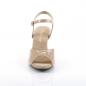 Preview: Sale BELLE-309 sexy Fabulicious Damen Sandaletten hautfarben Lack mit Lederinnensohle 36