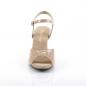 Preview: Sale BELLE-309 Fabulicious Damen Sandaletten hautfarben Lack mit Lederinnensohle 38