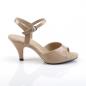 Preview: Sale BELLE-309 sexy Fabulicious Damen Sandaletten hautfarben Lack mit Lederinnensohle 36