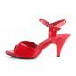 Preview: Sale BELLE-309 elegante Fabulicious Damen Sandaletten rot Lack Lederinnensohle 35