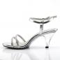 Preview: Sale BELLE-316 Fabulicious Damen Slingback Sandaletten silber Metallic mit Strass 36