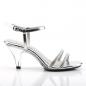 Preview: Sale BELLE-316 Fabulicious Damen Slingback Sandaletten silber Metallic mit Strass 36