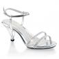 Preview: Sale BELLE-316 Fabulicious Damen Slingback Sandaletten silber Metallic mit Strass 36