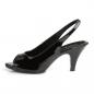 Preview: Sale BELLE-368 Fabulicious Damen Peep Toe Slingback Pumps schwarz Lack 36