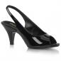 Preview: Sale BELLE-368 Fabulicious Damen Peep Toe Slingback Pumps schwarz Lack 36