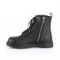Preview: Sale BOLT-100 vegane DemoniaCult Herren 8-Loch Kampf Stiefeletten Boots schwarz 43