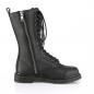 Preview: Sale BOLT-300 DemoniaCult Unisex 14-eyelet lace-up vegan boot black 38