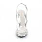 Preview: CARESS-450 sexy Fabulicious High-Heels Slingback Sandaletten transparent silber