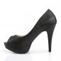 Preview: Sale CHLOE-01 Pleaser high heels platform peep toe pump black vegan leather 43