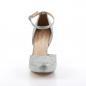 Preview: Sale COVET-03 Fabulicious Damen Plateau Pumps Glitter Gewebe silber Strass Steinchen 40