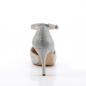 Preview: Sale COVET-03 Fabulicious Damen Plateau Pumps Glitter Gewebe silber Strass Steinchen 40