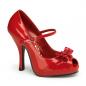 Preview: Sale CUTIEPIE-08 Pin Up Couture High-Heels Peep-Toe Riemchenpumps rot Lack mit Schleife 39