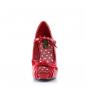 Preview: Sale CUTIEPIE-08 Pin Up Couture High-Heels Peep-Toe Riemchenpumps rot Lack mit Schleife 39
