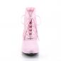 Preview: DAME-05 Funtasma viktorianische Damen Stiefeletten babypink Lederlook Spitze