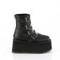 Preview: Sale DAMNED-105 DemoniaCult Damen Schnallenriemen Plateaustiefeletten schwarz Lederoptik 39