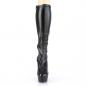 Preview: Sale DELIGHT-2000 Pleaser high heels platform stretch knee boots black matte 43