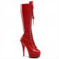 Preview: sale DELIGHT-2023 Pleaser High Heels platform boot red patent 37