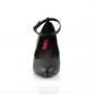 Preview: Sale DIVINE-431 Pleaser Pink Label ankle strap pump black vegan leather 43