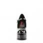Preview: Sale DOLLY-50 DemoniaCult Mary Jane High-Heels Plateau Riemchenpumps schwarz Lack 36