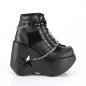 Preview: Sale DYNAMITE-101 Demonia Plateau Stiefeletten Ketten O-Ring schwarz Lederlook Microfaser 36