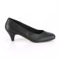 Preview: Sale FEFE-01 Pleaser Damen Pumps atmungsaktive Trikotsohle schwarz Lederlook 42
