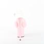 Preview: FLAMINGO-808FUR Damen Plateau Riemchen Sandaletten klar babypink mit Kunstfell