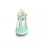 Preview: Auktion FLAPPER-26 Pin Up Couture Lochmuster T-Riemchen Pumps mint Lederoptik 41
