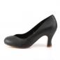 Preview: Sale FLAPPER-40 Pin Up Couture Damen Pumps Spulenabsatz schwarz Lederoptik 39