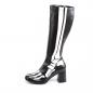 Preview: GOGO-300XRAY Funtasma Damen Stretchstiefel Boots schwarz matt weiß Röntgenprint