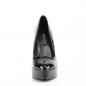 Preview: Sale INDULGE-520 Devious Damen High-Heels Plateaupumps schwarz Lack 41
