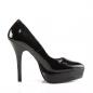 Preview: Sale INDULGE-520 Devious Damen High-Heels Plateaupumps schwarz Lack 41