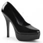 Preview: Sale INDULGE-520 Devious Damen High-Heels Plateaupumps schwarz Lack 41