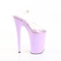 Preview: INFINITY-908 Pleaser Damen High Heels Plateau klare Riemchen Sandaletten lavendel