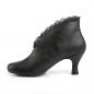 Preview: Sale JENNA-105 Pleaser Damen Schlüpf Stiefeletten spitze schwarz Lederoptik 43