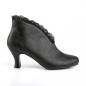 Preview: Sale JENNA-105 Pleaser Damen Schlüpf Stiefeletten spitze schwarz Lederoptik 43