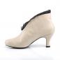 Preview: Sale JENNA-105 Pleaser Pink Label Damen Schlüpf Stiefeletten spitze creme Lederoptik 41