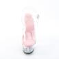 Preview: KISS-208 Pleaser Damen High-Heels Plateausandaletten transparent babypink günstig