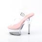 Preview: KISS-208 Pleaser Damen High-Heels Plateausandaletten transparent babypink günstig