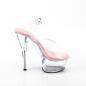 Preview: KISS-208 Pleaser Damen High-Heels Plateausandaletten transparent babypink günstig